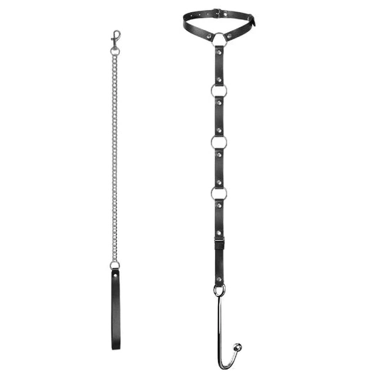 5853 Kinky with Anal Collar EverydayUse and Hook Leash 1211